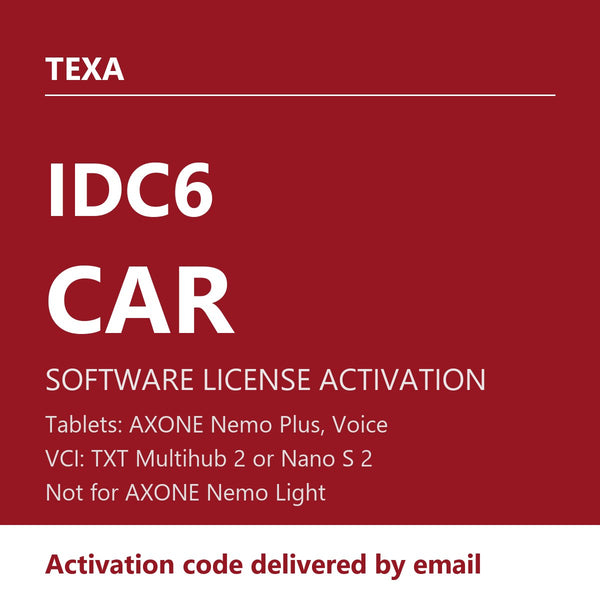 TEXA IDC6 Software, Licenses & Updates