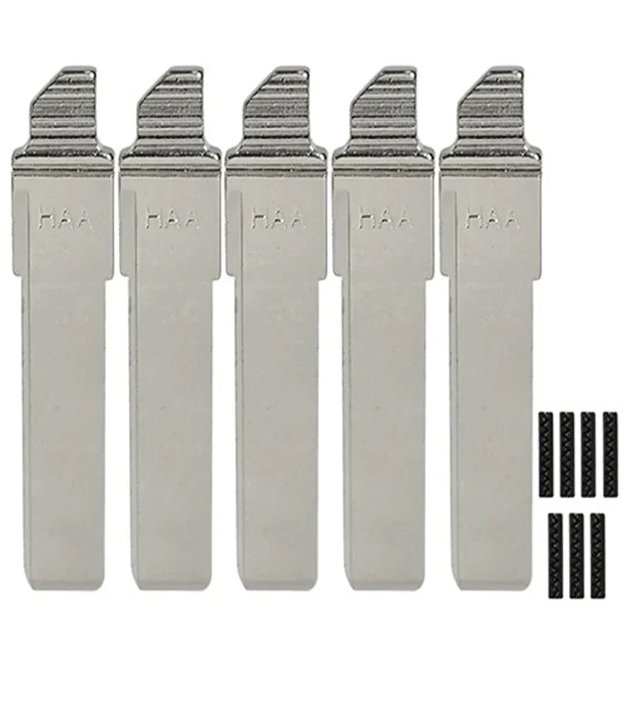Ford HU75T - Flip Key Blade w/Roll Pins for OEM Remotes (5 Pack)