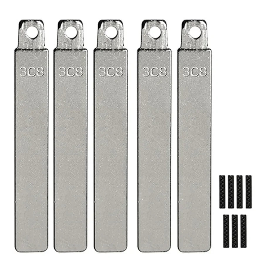 Hyundai 3C8 - Flip Key Blade w/Roll Pins for OEM Remotes (5 Pack)