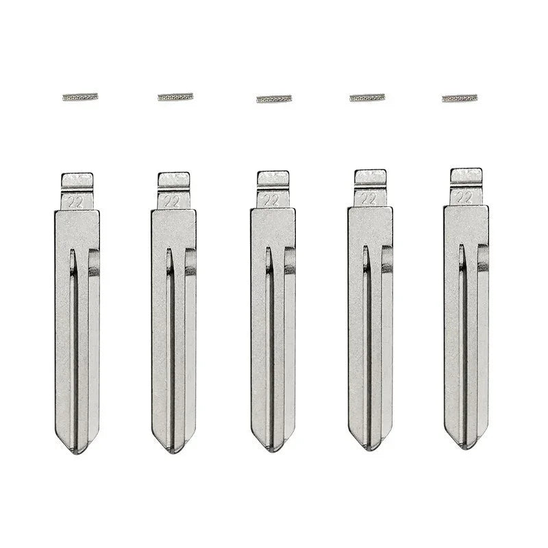 Nissan DA34 - Flip Key Blade w/Roll Pins for Xhorse Remotes (5 Pack)