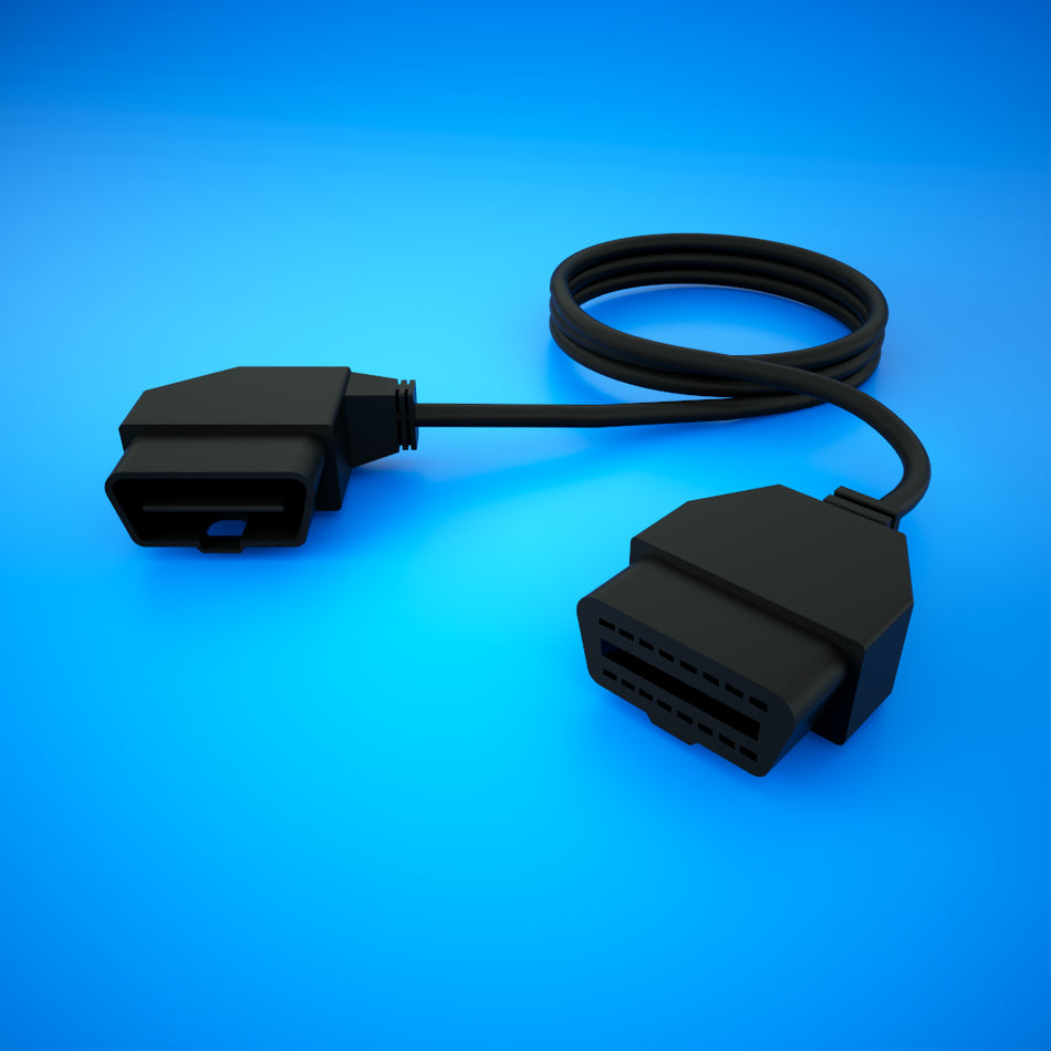 HP Tuners 5 Right Angle OBDII Extension Cable for OBDII interfaces diagnostic scanner