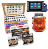 Complete Key Making System - Triton Plus Key Machine, Blades, Heads, Transponders, Remotes, Programmer (Optional)