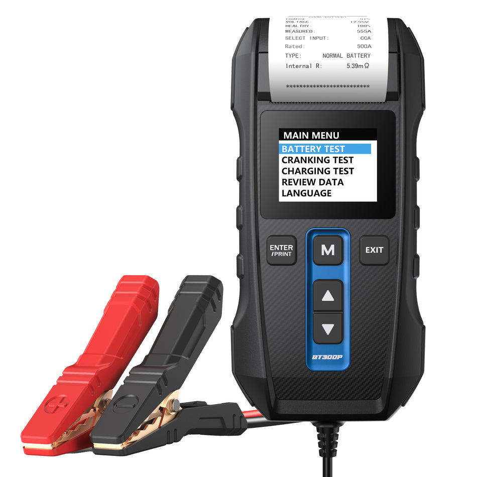 TOPDON BT300P with Printer Battery Tester