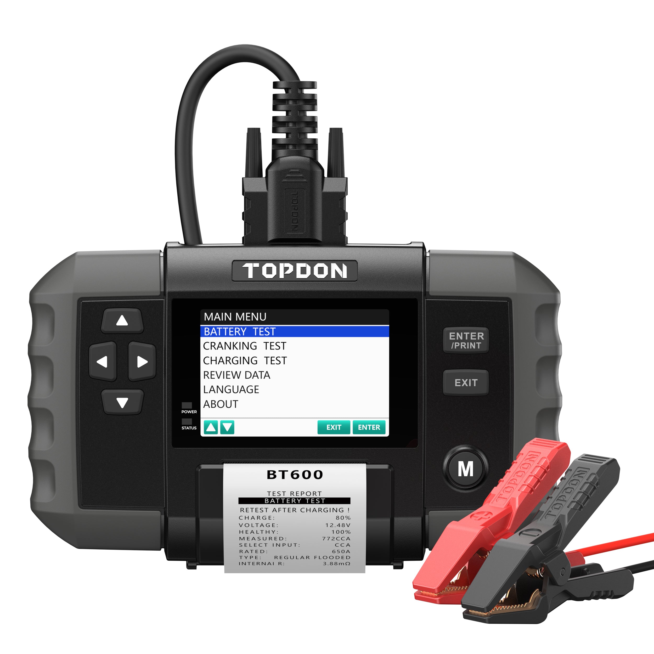 TOPDON BT600 Battery Analyzer Battery Tester
