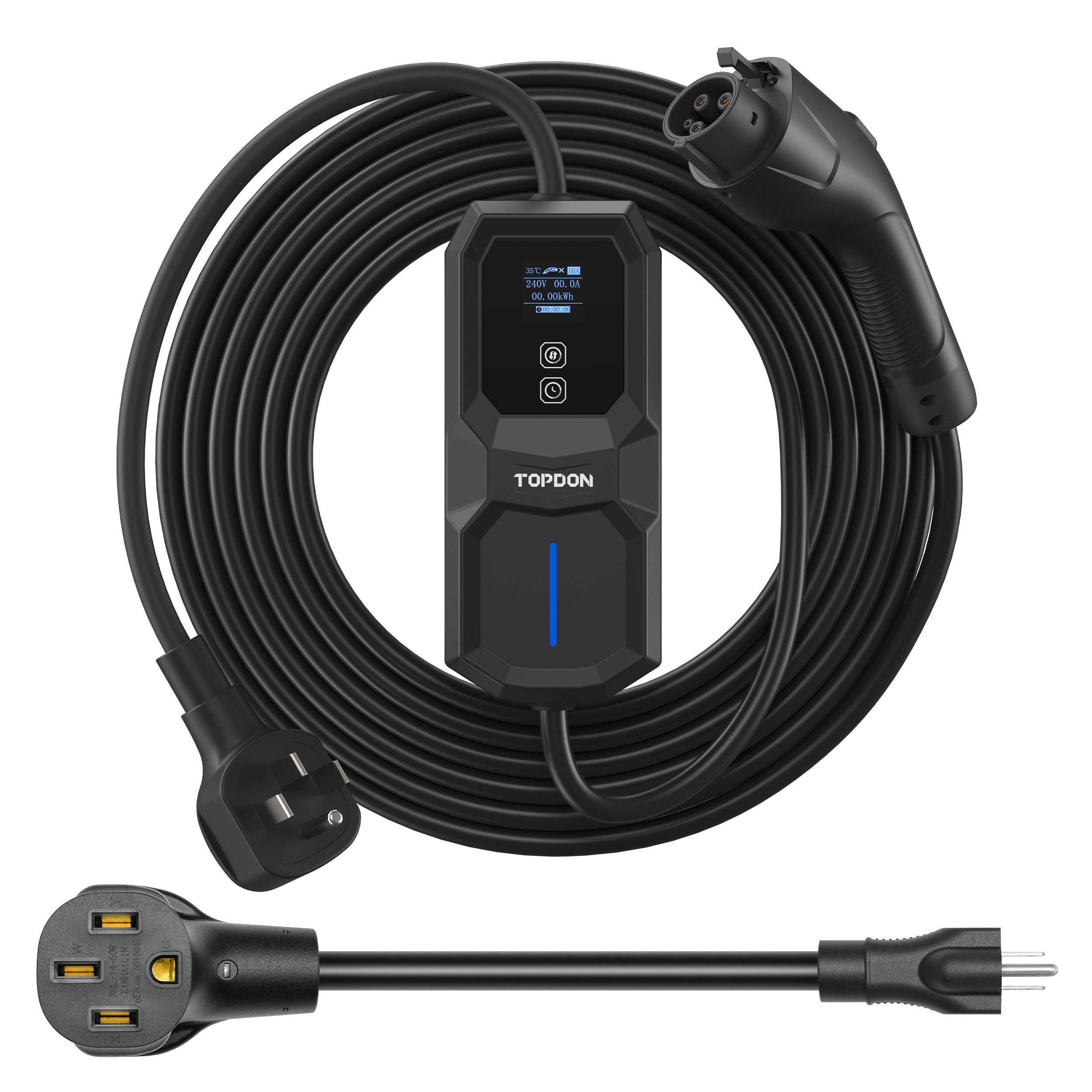 TOPDON - PulseQ AC Portable 32A NEMA 14-50 Plug, 5-15 Adapter diagnostic scanner