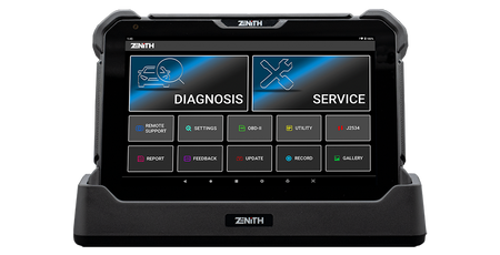 EZDS Zenith Z7 Diagnostic Tablet Side View - EZDS Zenith