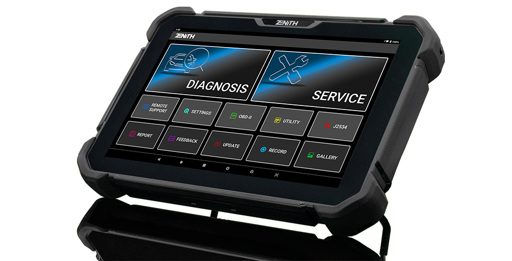 EZDS Zenith Z7 Scan Tool Rear View - EZDS Zenith
