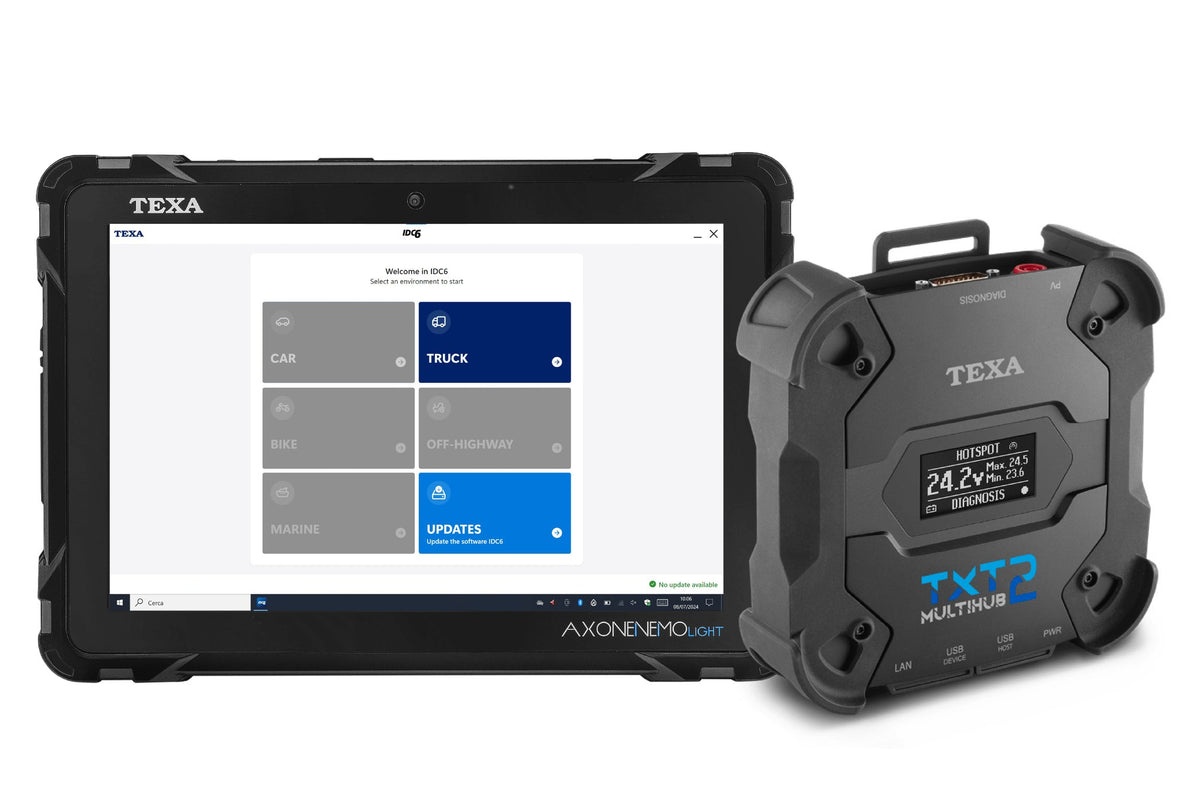TEXA AXONE Nemo Light TRUCK with Multihub 2 - package contents