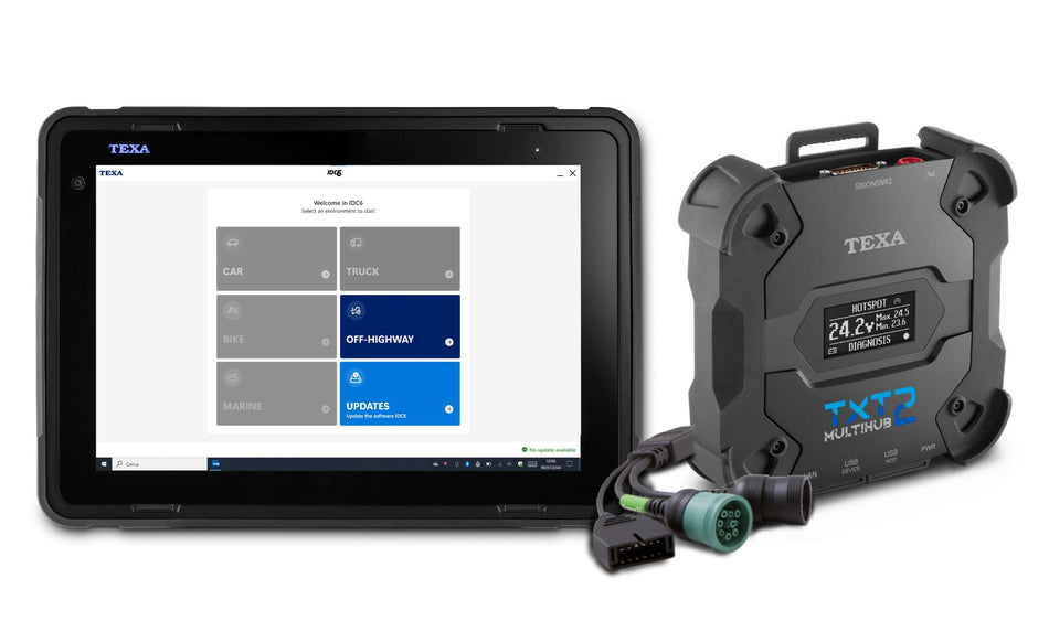 TEXA AXONE Voice OHW with Multihub 2 - package contents
