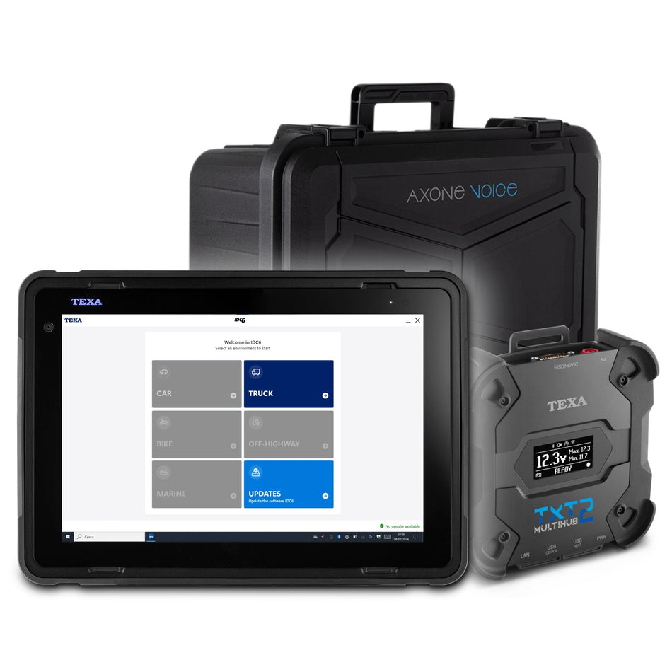 TEXA AXONE Voice TRUCK with Multihub 2 - package contents