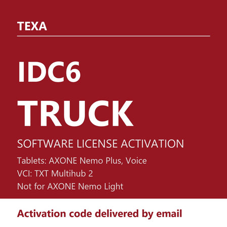 TEXA IDC6 TRUCK PREMIUM Software License - Activation for AXONE Nemo Plus / Voice