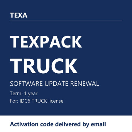 TEXA TEXPACK TRUCK - 1-Year Software Update Renewal for IDC6 TRUCK