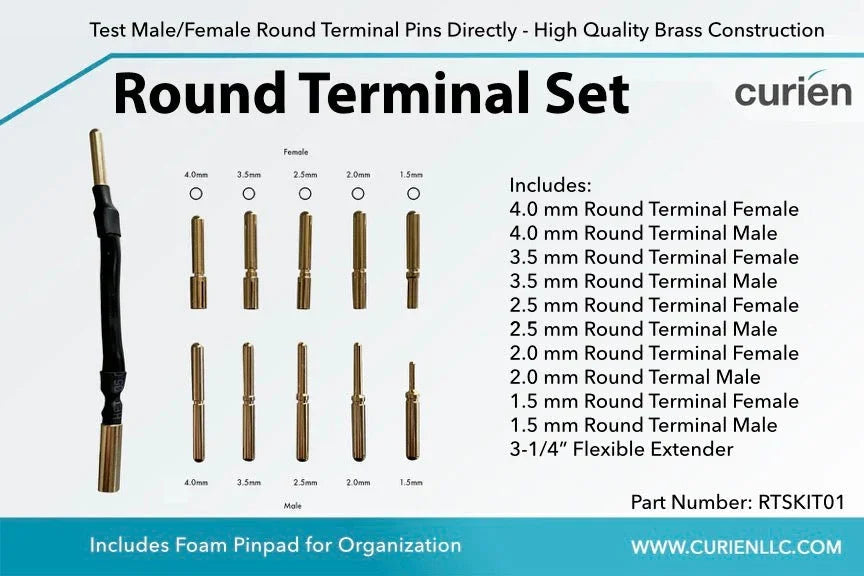 Premium Round Pin Terminal Connector Set