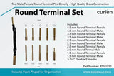 Premium Round Pin Terminal Connector Set