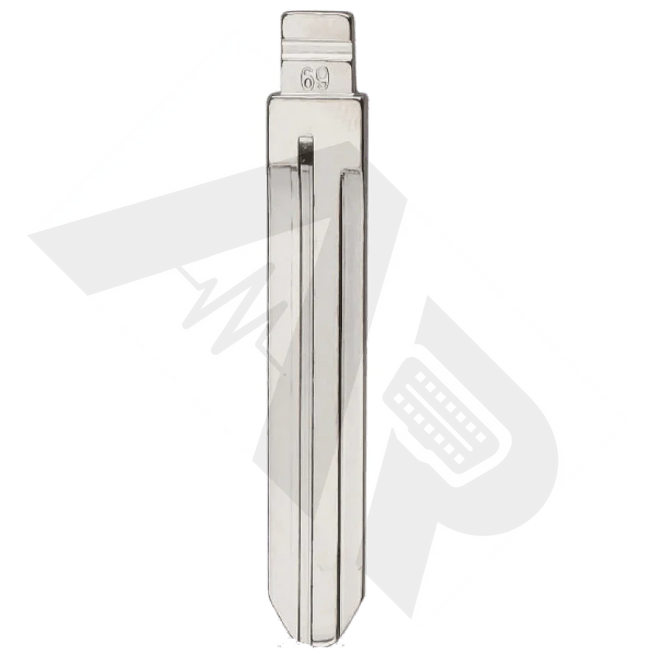 Key Blade: 69# - B110 B115 Toy43R Gm Toyota Blade For Xhorse & Keydiy Universal Remotes (Pack Of