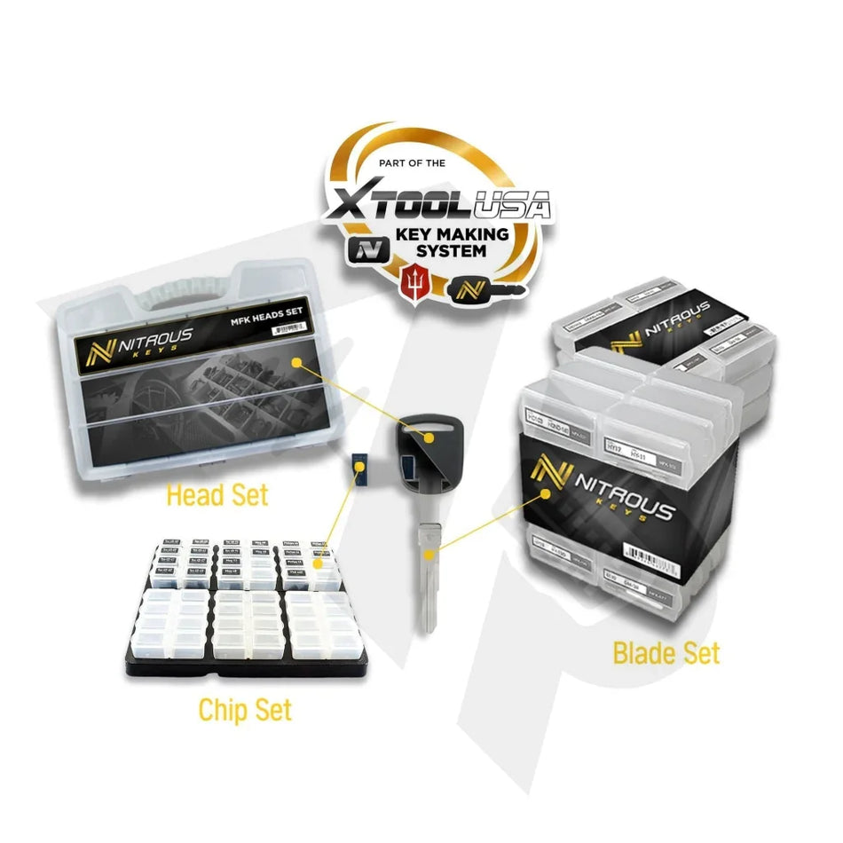 Nitrous Keys - Complete Mfk Set (Heads Blades And Transponder Chips)