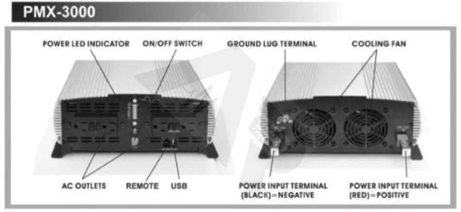 Powermax Pmx-3000W Pure Sine Wave Inverter - 3000W-Psw Power Inverters