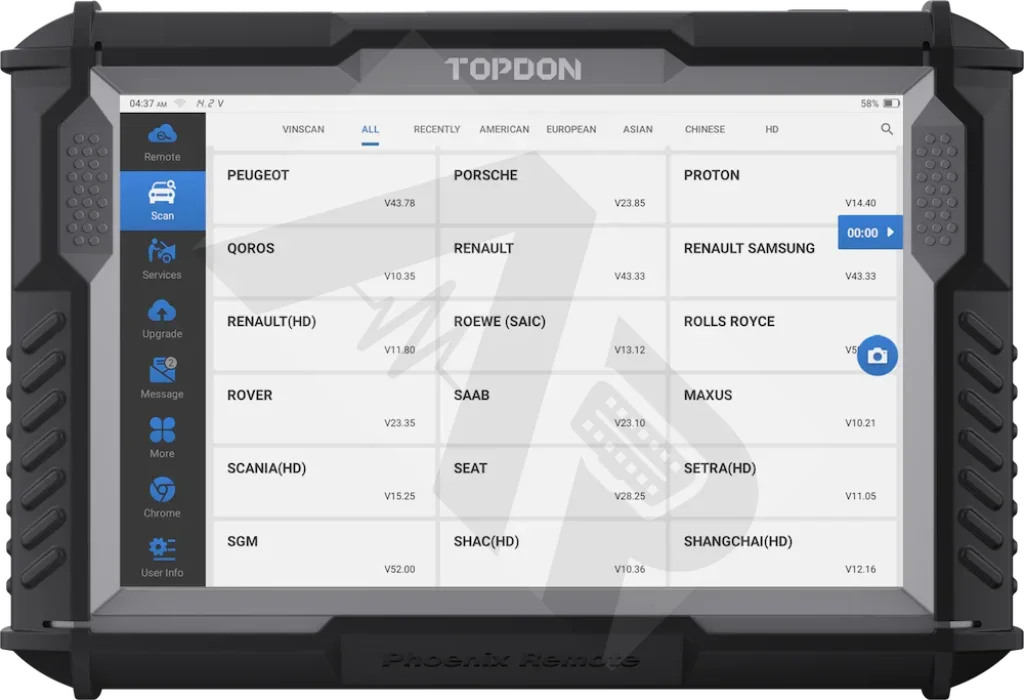 Topdon Phoenix Remote Scan Tools